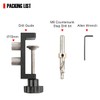 TOOLCOOL Aluminum Profile Drill Guide Access Hole Drill Jig For