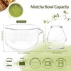CAMATET Matcha Bowl and Whisk Holder Set, Glass Matcha Bowl
