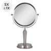 Zadro Anaheim Espejo de maquillaje redondo de 8.75 pulgadas sin