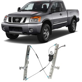 Autoelements Power Window Regulator with Motor Front Left Driver Side for 2004-2015 Nissan Titan & Armada / 2004-2010 Infiniti Qx56 Direct Replacement 80721ZT00A 807319FJ0A