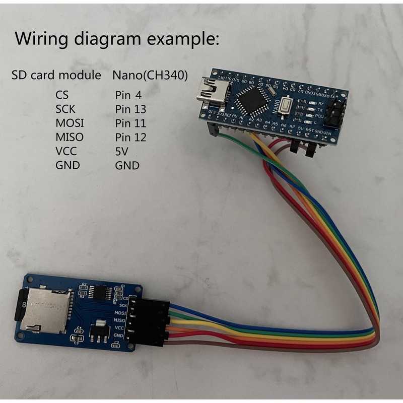Wishiot 5pcs SD Card Module Mini TF Card Reader Sensor