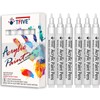 White Acrylic Paint Marker Pens - 2-3mm Medium Tip, 6