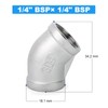 ERGAOBOY 2 Pcs 304 Stainless Steel 45 Degree Elbow, 1/4"