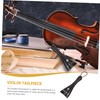 Kisangel 1 Set Durable Ebony Violin String Board Replacement Tailpiece