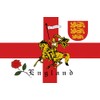 St George Charger Flag, England 3 x 5ft with English