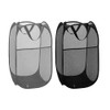 2 Pack Pop Up Collapsible Laundry Baskets, Foldable Mesh Popup