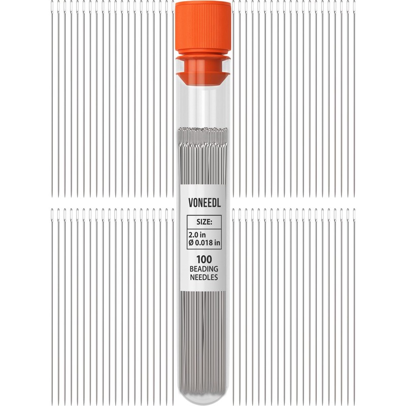 100 agujas rectas finas de 10 a 0,45 mm en