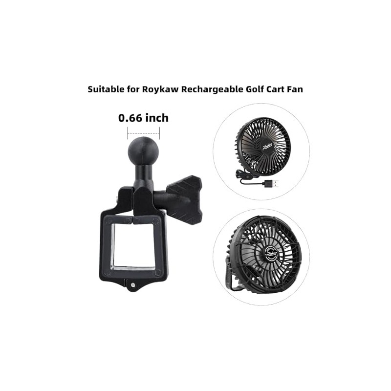 Roykaw Golf Cart Fan Bracket and Washers Accessories