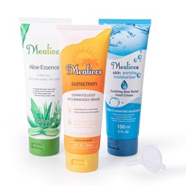 Mealivos Lotion Flasks 3 Pack, 100ml Tubes with Quart Bag, Disguised Containers-Hidden Alcohol Travel Flasks