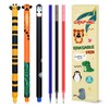 Set of 3 Erasable Gel Pens + 3 Black Refills,