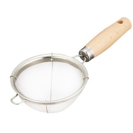 Endoshoji Professional Olive Ladle, Stainless Steel / Natural Wood, Made in Japan