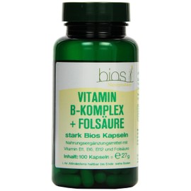 Bios Vitamin B Complex and Folic Acid Strong 100 Capsules 27 g