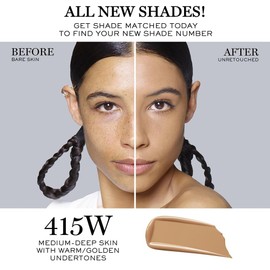 Lancôme Teint Idole Ultra Wear Full Coverage Foundation - Natural Matte Foundation with a Buildable and Lightweight Formula - Enriched with Hyaluronic Acid & Vitamin C - 415W (1 Fl Oz)