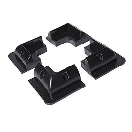 Tektrum Drill-Free UV-Resistant Solar Panel Roof-Top Corner Mounting Brackets for RV, Boats, Caravans, Motor Vehicles, Roofs, Motorhomes - Set of 4