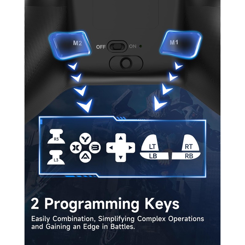 EasySMX PC Controller X15 Enhanced Wireless Bluetooth Controller with Hall