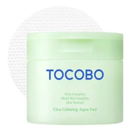 Tocobo Cica Calming Aqua Pad Toner Pads Refrescantes Momento de aplicación Día/Noche Tipo de piel Sensible