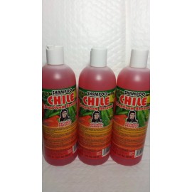 DEL INDIO PAPAGO 3 BOTTLES SHAMPOO CHILE WITH CAPSICUM ANNUM DEL INDIO PAPAGO 16.9 FL OZ EACH