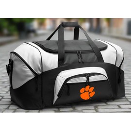 Large Clemson University Duffle Bag Suitcase - Official Clemson Tigers Travel Bags (Black)