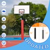 VANCL Basketball Goal Pole Pad Red– 6FT Tall, 2" Thick