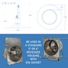 Jolux 4-Pack 5/6" LED Can Lights Retrofit Recessed Lighting,12W=60W,5000K Daylight,800