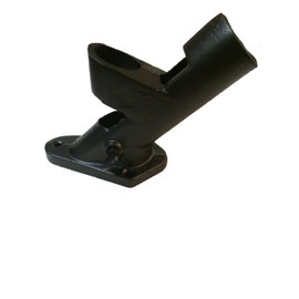 Evergreen Flag Two-Position Cast Iron Black Flag Pole Bracket