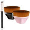 Foundation Brush, Flat Top Makeup Brushes, with Concealer Brush and