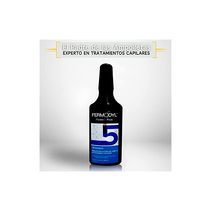 FERMODYL Shampoo para evitar la caída del cabello, Favorece un