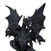 Gothic Faux Stone Ancient Legendary Five Headed Dragon Hydra Roaring