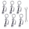 6-Pack Small C Clamps – 304 Stainless Steel Beam Clamps