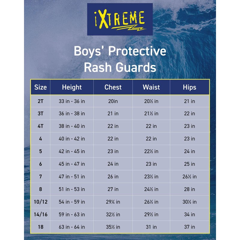 iXtreme - playera de natación para niños con protección solar