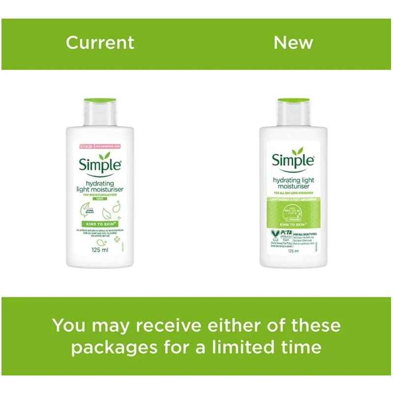 Simple Kind To Skin Hidratante Ligero Hidratante 4.2 Fl Oz