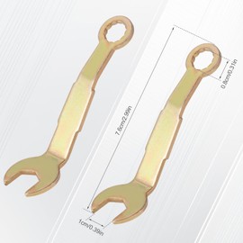 2pcs Pocket Door Wrenches, Bi-Fold Closet Door Pivot Adjustment Tool 3/8in Open Wrench 3in Length for RV Sliding Door Hanger Pocket Door Closet Door Hardware