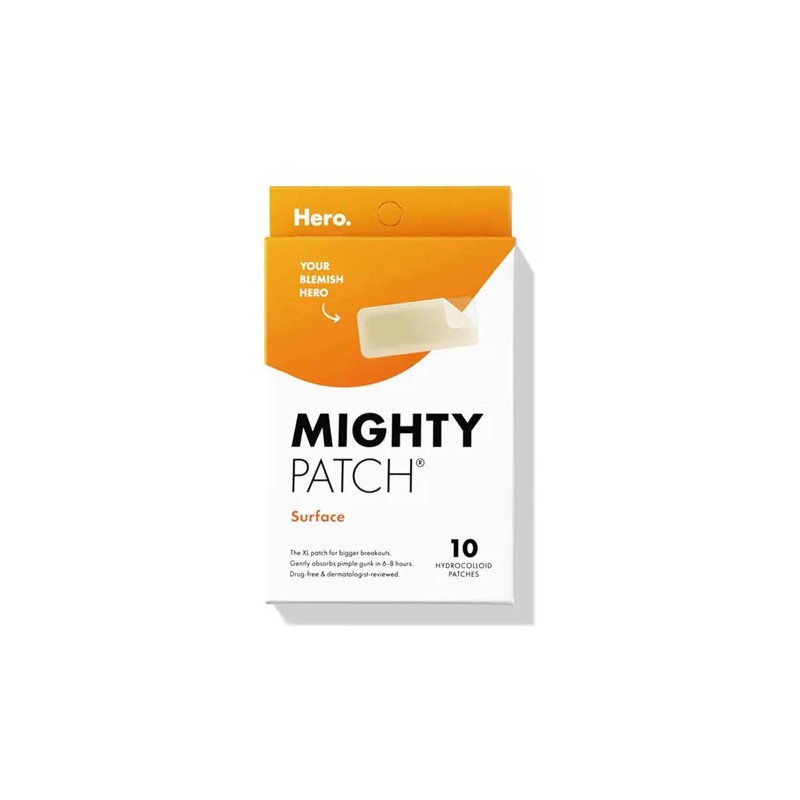Parche para Acné Mighty Patch Surface XL 10 Piezas Hero