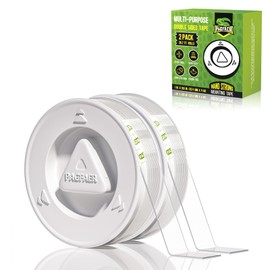 PAGFAER Double Sided Tape Heavy Duty, 2 PCS Extra Large 160 Inch Nano Tape, Transparent Strong Double Sided Adhesive Mounting Tape, Clear Picture Hanging Strips for Wall, Poster, Carpet, Craft