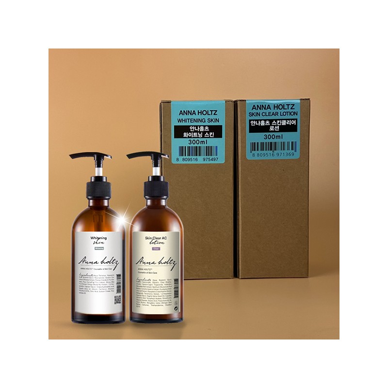 Anna Holtz whitening skin sebum lotion 2-piece set whitening functional