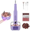 YENLOVE Nail Drill, Electric Nail File with Nail Lamp,Cordless Nail