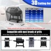 LIBZAKI Grill Cover 420D Waterproof, Weather Resistant, Rip-Proof, Anti-UV, Fade