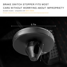 BWBWND 4 PCS Brake Switch Stopper, Car Brake Pedal Stop Pad & Light Switch Stopper Replacement, OEM 90541-06036 Automotive Clutch Pedal Pads Compatible with Most Cars & Trucks