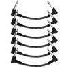 Donner Patchkabel Gitarre Pedal 15CM rechtwinklig, 6,35mm Instrumentenkabel Klinken Klassisches
