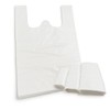 Lianpak FlexTech white clear Vest Carrier Bags (100, 12"x18"x24")