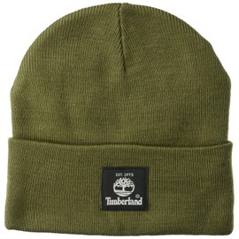 Timberland Short Watch Cap with Woven Label, Grape Leaf, One Size