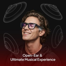 OhO sunshine - Gafas de sol con sonido, control de voz y auriculares abiertos, escucha música y llamadas con subir y bajar el volumen, gafas inteligentes Bluetooth 5.0 y función impermeable IP44 para deportes al aire libre