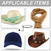 Jtuxcke Set of 5 Metal Hat Holder, Cowboy Hat Rack