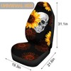 Evankin - Fundas de asiento delantero con estampado de girasol,