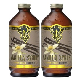 Portland Syrups Vanilla Syrup – Flavoring for Coffee, Lattes, Cold Brew, Macchiatos, Cocktails, & Desserts – Ideal for Drinks & Adding a Vanilla Touch to Any Beverage – 12 oz, 24 servings (Pack of 2)