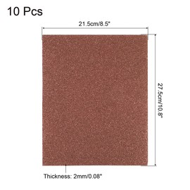 MECCANIXITY EVA Foam Sheets Glitter Brown 10.8 Inch x 8.5 Inch 2mm Thick Crafts Foam 10Pcs