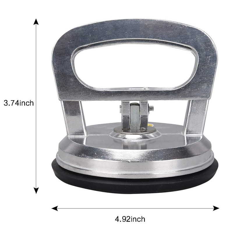 SOLUDE 2Pack Aluminium Vacuum Heavy Duty Suction Cup Lifter for