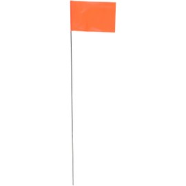 Hanson Stake Flags-15 Staff, Orange Fluorescent 10Pcs.