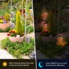 Tuanse 3 Pieces Solar Powered Mosaic Lights, Outdoor Hanging Solar