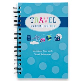 Kahootie Co Travel Journal for Kids- Fun and Easy Way to Document Several Childhood Vacations in One Journal (Teal and Blue)